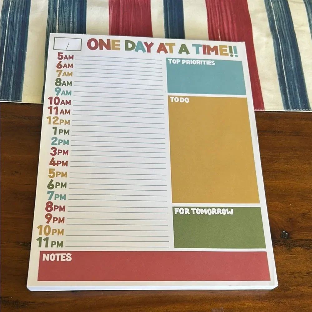 Colorful Daily Planner Pad